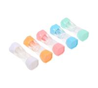 ERINGOGO Estuche para Lentes de Contacto 5 Piezas Mixtas, Caja de Plástico Transparente a Prueba de Fugas, Compacto y Portátil para Viajes, Trabajo y Deportes, Soporte Color