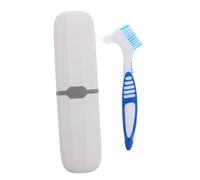 ERINGOGO Estuche Porta Cepillos de Viaje para Dentaduras Cepillo Doble Cara con Cerdas Suaves Funda Protectora para Limpieza y Almacenamiento Portátil