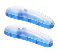 ERINGOGO Estuche Protector para Afeitadora Reutilizable 2 Piezas Cierre Seguro Diseño Práctico para Viaje Adecuado para Hombres Que Buscan Almacenamiento Portátil y Protección