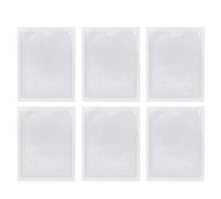 ERINGOGO Etiquetas adhesivas autoadhesivas 10 unidades 9x12 cm fundas transparentes de PVC para tarjetas portatarjetas protección organizador uso oficina, escuela y viajes