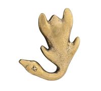 ERINGOGO Figura de Pato de Pekín de Latón Envejecido Estatua Decorativa Vintage para Mesa Adorno Feng Shui para Sala y Cocina Figura de Animal Artesanal Decoración China Exclusiva