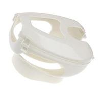 ERINGOGO Fijador de Inyección para Palomas Plástico Blanco Anillo para Patas, Soporte Hueco para Alimentación y Medicación de Aves, Accesorio Seguro para Suministros de Salud Aviar