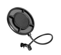 ERINGOGO Filtro Protector De Micrófono Para Grabación Estudio Negro Filtro De Micrófono De Pantalla Antiviento Para Voces Claras