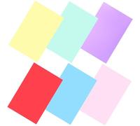 ERINGOGO Filtros De Gel Profesionales De PVC Transparente A4 para Iluminación, 6 Hojas De Colores Surtidos para Fotografía y Corrección De Luz, Uso En Estudios y Teatro, Material Plástico PVC