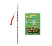 ERINGOGO Flauta De Gremio De Acero Inoxidable Música Tradicional Instrumento Musical Portable Para Principiantes y Amantes Música Incluye Libro De Instrucciones