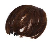 ERINGOGO Flequillo de Cabello Femenino Francés Pieza, Natural E Invisible, Hecho de Seda Resistente al Calor, Fácil de Usar para Uso Diario