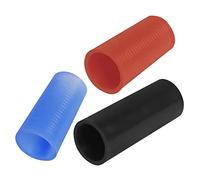 ERINGOGO Funda de Silicona Flexible para Cuello Curvo de Saxofón Medio y Alto, 3 Piezas en Rojo, Azul y Negro, Repuesto para Partes del Instrumento de Viento de Madera, Accesorio