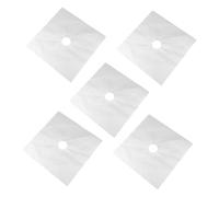 ERINGOGO Funda Reutilizable para Estufa de Gas 5 Piezas Antiadherente de Limpiar Material Seguro Compatible Cocinas a Gas Herramienta de Cocina