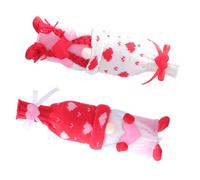ERINGOGO Fundas para Botellas de Vino San Valentín 2 Piezas Diseño Muñecos Rudolph Masculino y Femenino Decoración para Botellas de Vino Tinto Protección Antiarañazos Accesorios