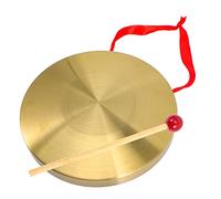 ERINGOGO Gong De Mano De Cobre 22 Cm Para Niños, Instrumento De Percusión Portátil Multifuncional, Juguete Musical Divertido Para Fiestas y Educación, Martillo Incluido
