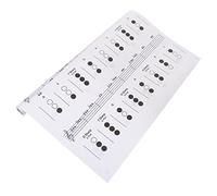 ERINGOGO Gráfico Tabla De Trompeta De Gran Tamaño, Póster De Acordes Musicales Colores Surtidos, Guía De Aprendizaje Para Principiantes, Herramienta De Referencia Para Práctica Casa o Estudio