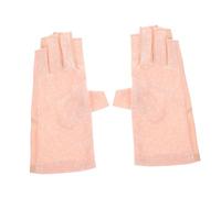 ERINGOGO Guantes de Manicura Antiuva Sin Dedos Protección Térmica para Manos Sensibles Alta Elasticidad y Comodidad para Tratamientos de Uñas Salón