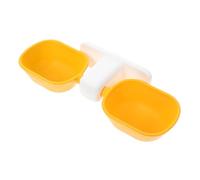 ERINGOGO Hanging Cat and Dog Feeding Bowl Removable Double Bowls Anti-Tip Wall-Mounted Pet Feeder For Comfortable Eating and Drinking Easy To Clean Design