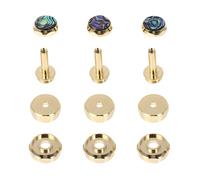 ERINGOGO Hebilla de Botón de Pistón para Trompeta Pequeña Color Dorado Accesorio Musical de Latón Repuesto para Válvula Kit de Hebillas para Instrumentos de Banda y Orquesta