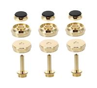 ERINGOGO Hebillas de Botones de Pistón para Trompeta de Cobre Negro, Accesorio Portátil y Funcional para Músicos, Adecuado para Mantenimiento y Reparación de Instrumentos