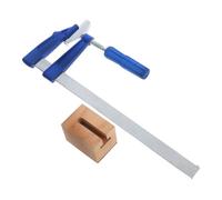 ERINGOGO Herramienta de Prensa para Trastes de Guitarra Kit de Incrustación de Alambres Boca de Madera y Herramienta Manual de Metal Ligera y de Usar