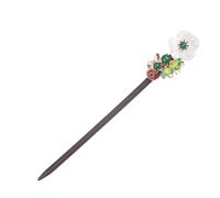 ERINGOGO Horquilla Antigua Floral de Ébano para Moños Palillos Chinos para Peinar Tocado Oriental Tradicional para Bodas y Estilo Hanfu Accesorio Elegante y Artesanal para Mujer y Hombre