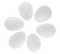 ERINGOGO Huevos Falsos y Múltiples Combinaciones 30 Piezas de Loro de Plástico Blanco Sólido para Manejo de Nidos de Palomas Ayuda Puesta en Entrenamiento