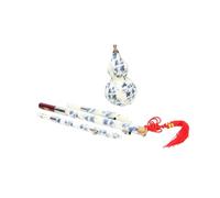 ERINGOGO Hulusi De Porcelana Azul y Blanca Flauta De Cucurbitáceas Instrumento De Calabaza De Porcelana Para Tocar Música Eventos Culturales
