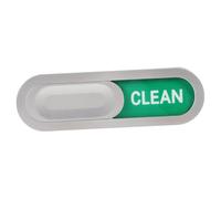 ERINGOGO Imán Magnético para Lavavajillas Indicador Limpio y Sucio Diseño Ovalado Plateado con Rotación Deslizante Material y Ligero Señal Práctica para Cocina y Lavavajillas