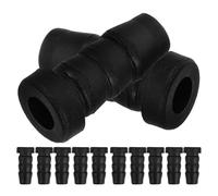 ERINGOGO Insertos para Patas de Muebles 20 Piezas Manguitos para Vástago de Rueda 14 Mm Diámetro Orificio 8 Mm Negro Protector para Ruedas Giratorias Uso en Oficina Hogar y Comercio