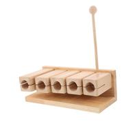 ERINGOGO Instrumento de Percusión de Madera Tonos con Mazos para Bloque Rítmico Ergonómico para Educación Musical y Actividades Montessori
