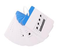 ERINGOGO Juego de 1 Tarjeta Didáctica para Piano Notas Musicales y Pentagrama, Cartas de Aprendizaje de Ritmo y Lectura Musical para Principiantes y Profesores, Material Educativo