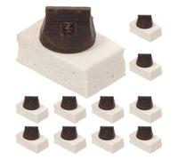 ERINGOGO Juego de 10 Puentes para Erhu de Espuma y Madera Almohadillas para Práctica Silenciosa Accesorios de Repuesto para Instrumento Musical Chino Reducción de Volumen para Uso