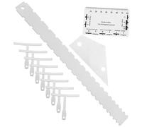 ERINGOGO Juego De 12 Herramientas Para Luthier Medidor De Acción De Cuerdas, Regla De Radio Muescas Para Guitarra Eléctrica y Acústica, Kit De Configuración De Guitarra Portátil