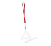 ERINGOGO Juego De 2 Piezas De Pirámide Musical De Cuarzo 3 Pulgadas Varilla De Percusión, Decoración Curativa Portátil Para Meditación y Terapia De Sonido, Adorno Piramidal Para Relax y Bienestar