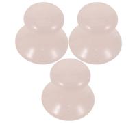 ERINGOGO Juego de 3 Piedras Gua Sha Faciales Forma de Hongo Masajeador Facial de Cristal Rosa Cuarzo Herramienta Gua Sha para Masaje y Cuidado Facial Portátil Adecuado para Uso en Casa