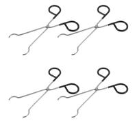 ERINGOGO Juego de 4 Mini Abrazaderas de Acero Inoxidable para Moxibustión Pinzas Resistentes al Calor para Varillas de Moxa Herramienta Portátil para Terapia Tradicional de Moxa