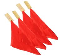 ERINGOGO Juego de 4 Piezas de Badajo Allegro Chino para Niños y Principiantes, Instrumento de Percusión Tradicional Tela Roja, Adecuado para Educación Musical y Presentaciones Públicas