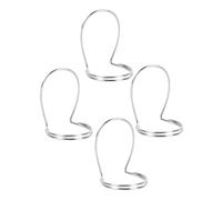 ERINGOGO Juego De 4 Púas Metálicas Huecas Para Banjo y Guitarra, Diseño Ergonómico Para Dedos Pulgar e Índice, Color Plata, Accesorios Para Interpretación Musical y Técnicas Variadas