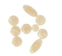 ERINGOGO Juego de 9 Botones para Saxofón Alto y Tenor Accesorios de Concha Natural Llaves de Saxofón Teclas y Elegantes Resistencia