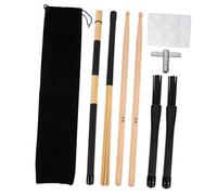 ERINGOGO Juego de Baquetas de Batería de Madera 5a con Bolsa de Almacenamiento, bajo Volumen y Fácil Uso para Principiantes en Cafés y Presentaciones en Directo