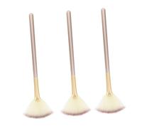 ERINGOGO Juego De Brochas De Maquillaje 3 Piezas, Pinceles Pequeños De Fibra Sintética Para Rubor, Contorno y Polvos, Mango Suave Para Uso Diario y Profesional, Kit Cosmético Para Maquillaje Facial