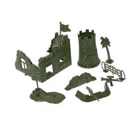 ERINGOGO Juego de Juguetes Militares para Niños Kit de Maqueta Set de Juguetes Infantiles 1 Juego Decoración de Castillo para Exteriores