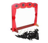 ERINGOGO Juego De Sombras Familiar con Accesorios Kit De Marionetas para Contar Cuentos