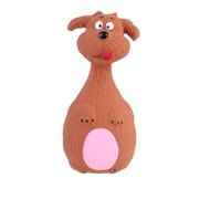 ERINGOGO Juguete Chirriante de Látex Seguro para Perros, Juguete Masticable Sonido, Color Marrón Adecuado para Mascotas Que Necesitan Morder y Jugar