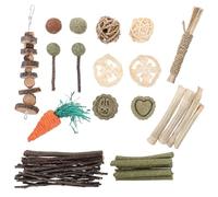 ERINGOGO Juguete Masticable Natural para Conejo y Cobaya, Accesorio Seguro para Roedores Pequeños, Ayuda a Mantener Dientes Sanos, Adecuado para Entretenimiento y Mordida Saludable