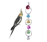 ERINGOGO Juguete Pájaro para Loros de Colores de Campanas Aves | Metal Estimulación Mental y Física Colgante para Jaula Apto para Cacatúas y Aves