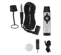 ERINGOGO Kazoo Electrónico Profesional Dk-83 Plata Instrumento Musical Compacto para Principiantes Fácil de Aprender Portátil para Fiestas y Presentaciones Compatible Guitarra y