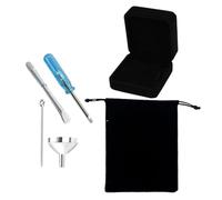 ERINGOGO Kit de Embudos Mini para Urnas Pequeñas Juego de Llenado de Cenizas para Joyería Crematoria Acero Inoxidable con Destornilladores para Colgantes y Urnas