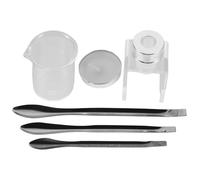 ERINGOGO Kit de Fabricación de Brillo y DIY con Molde de Silicona de Cera y Medidores Herramientas Portátiles para Reparación y Creación de Labiales Casa y Viaje