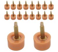 ERINGOGO Kit de Reemplazo de Puntas de Talón Redondas Antideslizantes para Tacones Altos de Mujer, 20 Pares de Protectores de Tpu Khaki para Reparación Profesional y Uso Diario