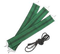 ERINGOGO Kit de Reparación para Sillón Reclinable 3 Correas Verdes y 1 Cuerda Negra de Nailon y Látex Cordones Elásticos Resistentes para Silla Plegable y Tumbona de Jardín Accesorios