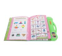 ERINGOGO Libro Interactivo Sonido para Aprender Francés e Inglés para Niños Pequeños Tamaño Compacto Color Verde Material Seguro Portátil para Aprendizaje Preescolar y Actividades Educativas