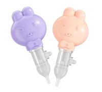 ERINGOGO Limpiador Nasal para Bebés Succión Manual, 2 Piezas de Silicona y Pp, Método Cómodo para Limpiar Moco Nasal en Recién Nacidos y Niños Pequeños