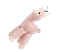 ERINGOGO Llavero Colgante de Alpaca Rosa, Accesorio Decorativo para Bolso, Llavero Creativo de Aleación de Zinc, Juguete Suave Multifuncional Adultos